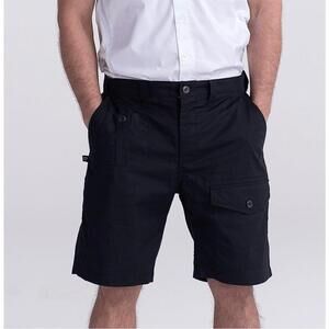 2 Pairs Black Uniform Cargo Shorts L‎